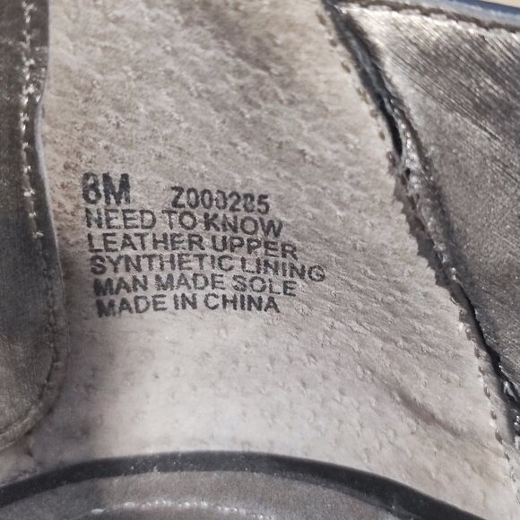 Kenneth Cole Reaction Sandals size 8 M Black High heel Leather Cross Strap - Picture 10 of 13